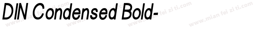 DlN Condensed Bold字体转换